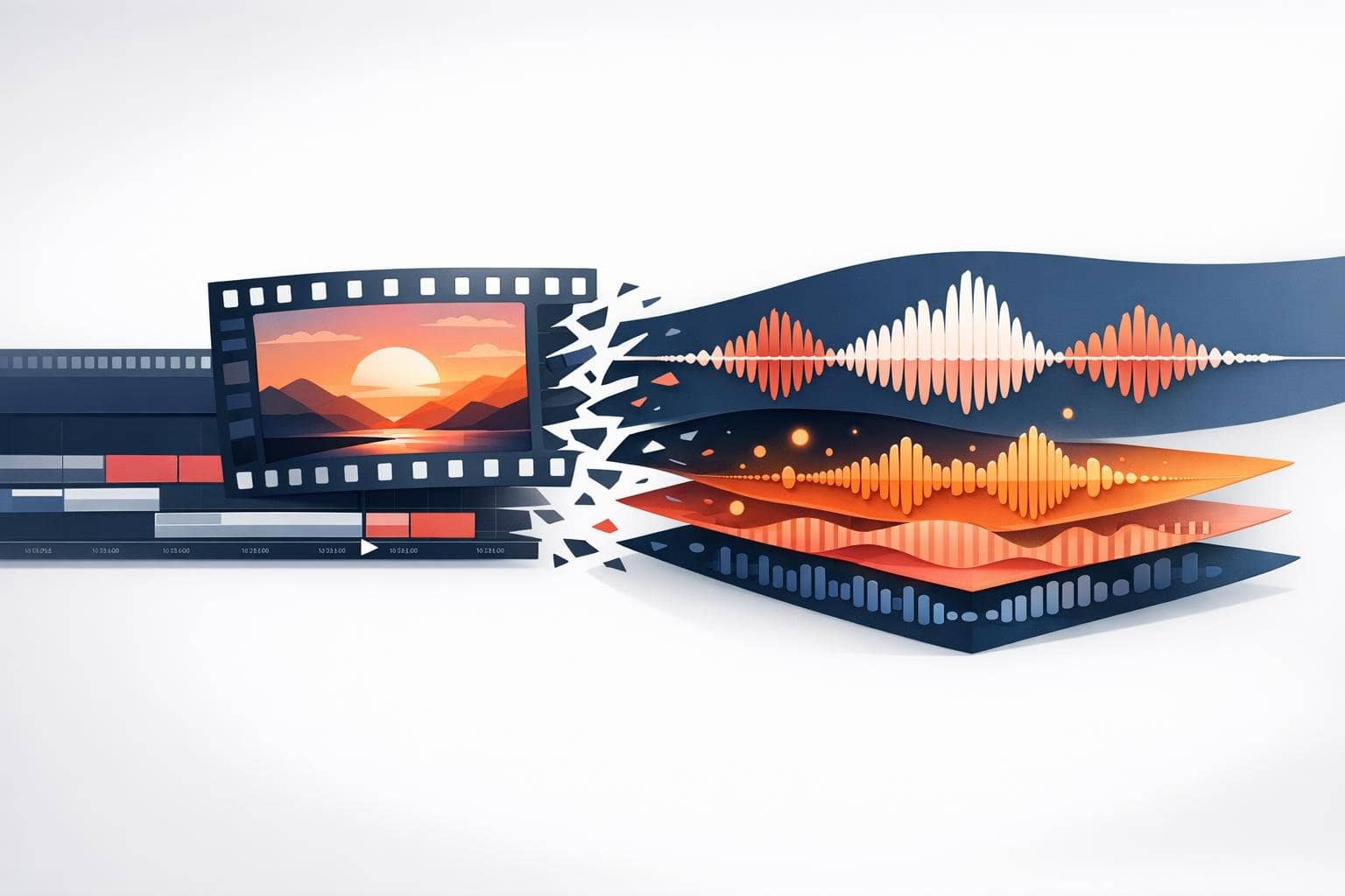 What is the principle behind extracting audio from videos? Why can many MP4 and MOV files export audio tracks directly?